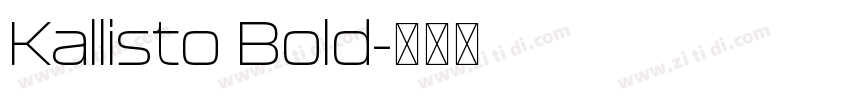 Kallisto Bold字体转换